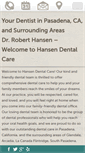 Mobile Screenshot of hansendentalcare.com